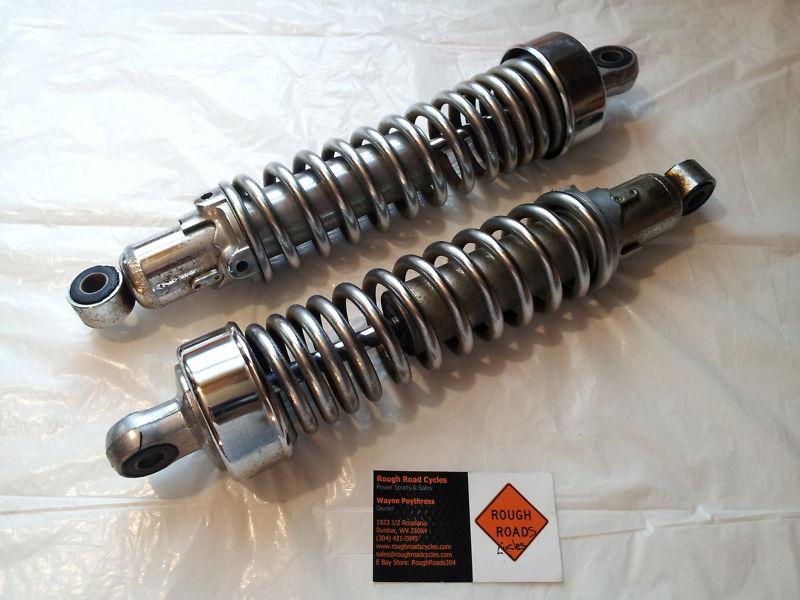 1982 - 1985 suzuki gs450 gs 450 rear back chrome suspension shocks