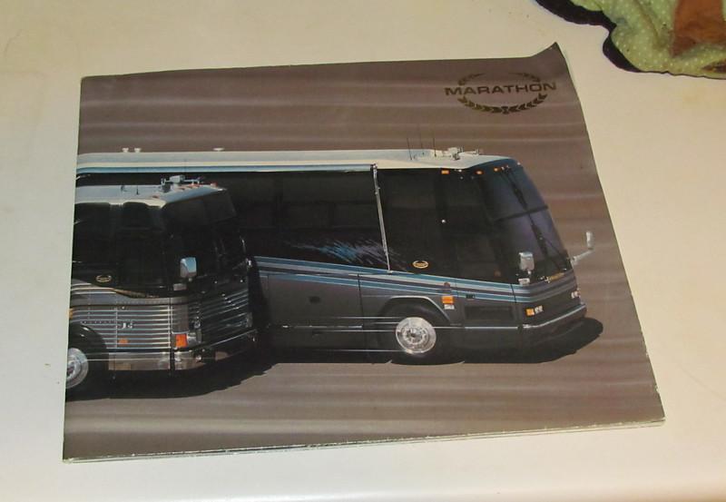 1994 marathon luxury bus coach brochure