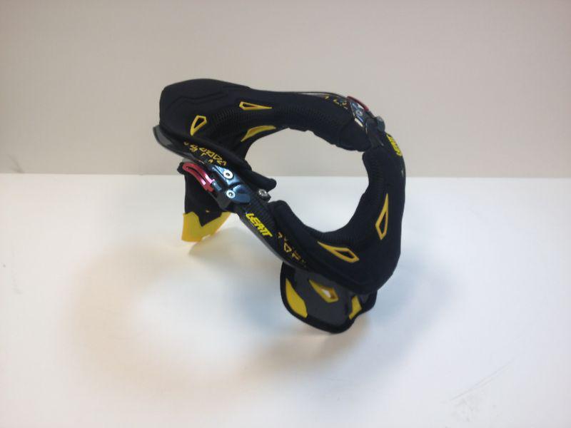 Leatt gpx pro carbon neck brace pro lite carbon fiber yellow neckbrace motocross