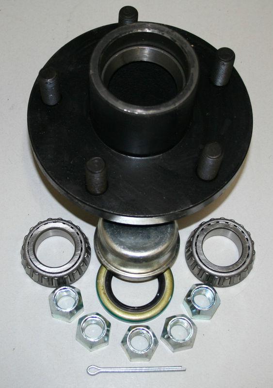 Painted - trailer hub kit 1" x 1" -  5 lug