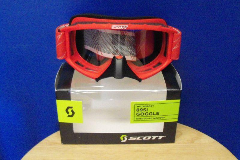 Scott youth 89si red motorcycle dirt bike atv goggles