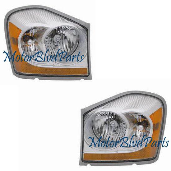 2006 dodge durango headlights headlamps left+right set