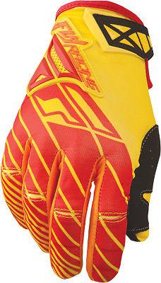 Fly kinetic gloves red/yellow sz 7 367-41307