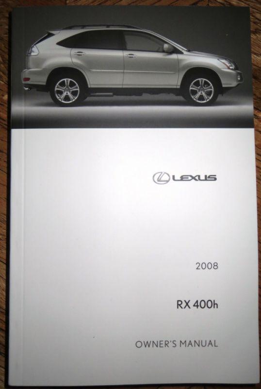 2008 lexus rx400h rx 400h owners manual new