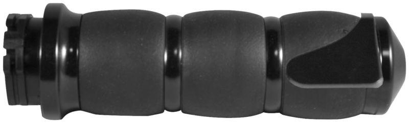 Avon black velvet air cushion hand grips w/ boss for 2008-2013 harley touring