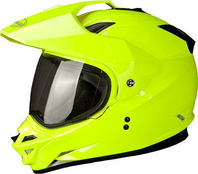 Gmax gm11d dual sport helmet hi-vis yellow l g5110606