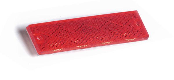 Grote 40132 - mini stick-on rectangular reflectors - red