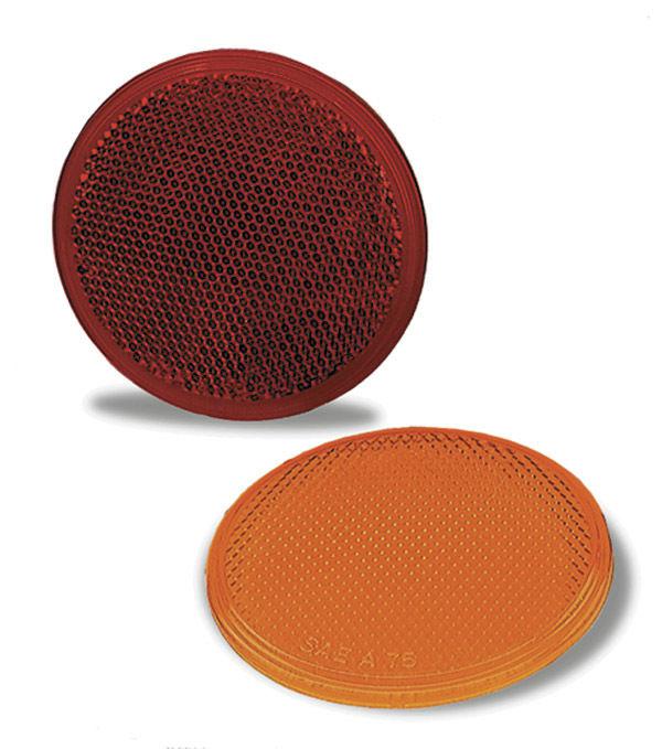 Grote 40052 - round stick-on reflector - red