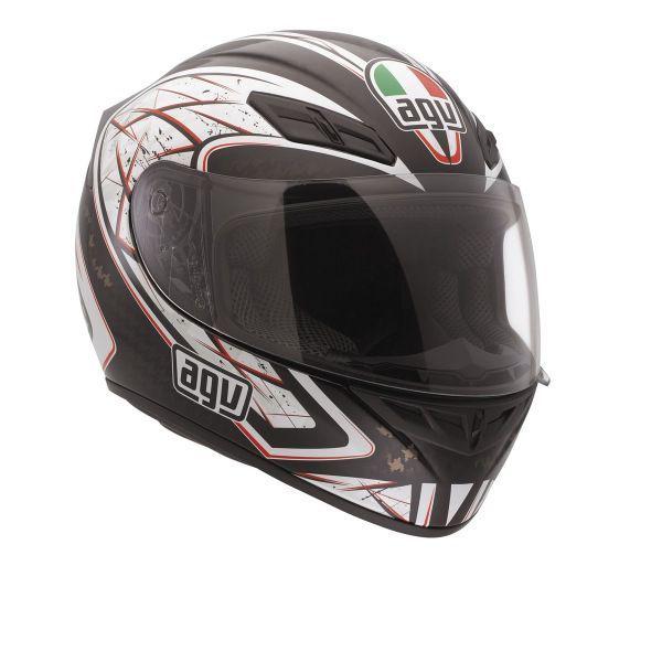 Agv k4 evo silver black red full face street helmet new xxl 2x-large