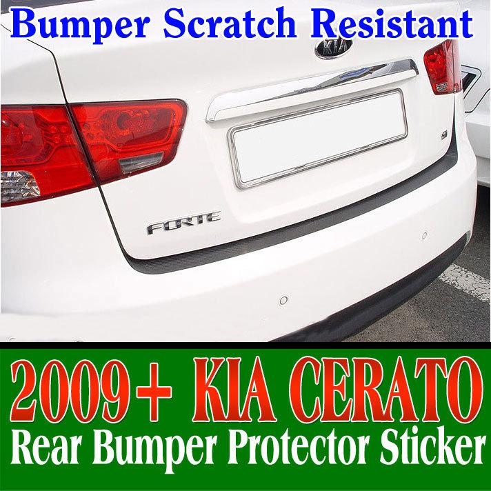 2009 2010 2011 2012 kia cerato (forte) rear bumper protector carbon sticker 