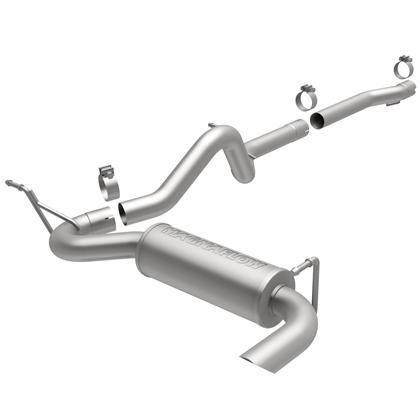 2007-2011 jeep wrangler 3.8l magnaflow 2.5" cat-back exhaust w/ tip 16393