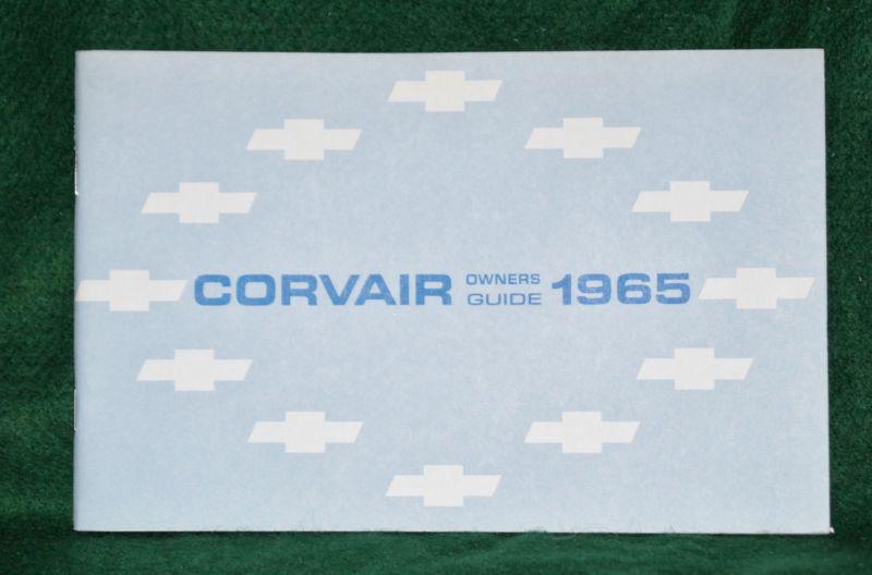  1965 chevrolet corvair owner's guide - second edition jan 1965 - original