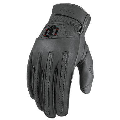 Icon one thousand rimfire glove new size medium m grey street cowhide 1000