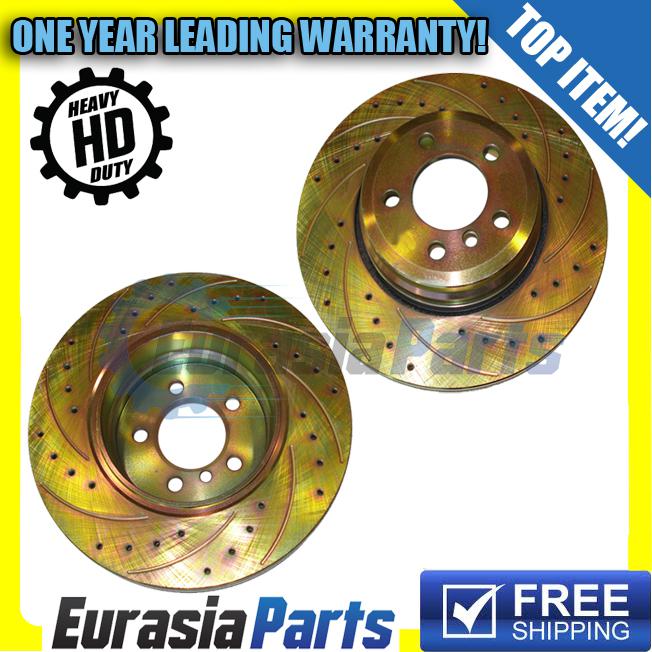 New brake disc rotors - rear pair 02-05 bmw 7 series models oe # 34-21-1-166-129