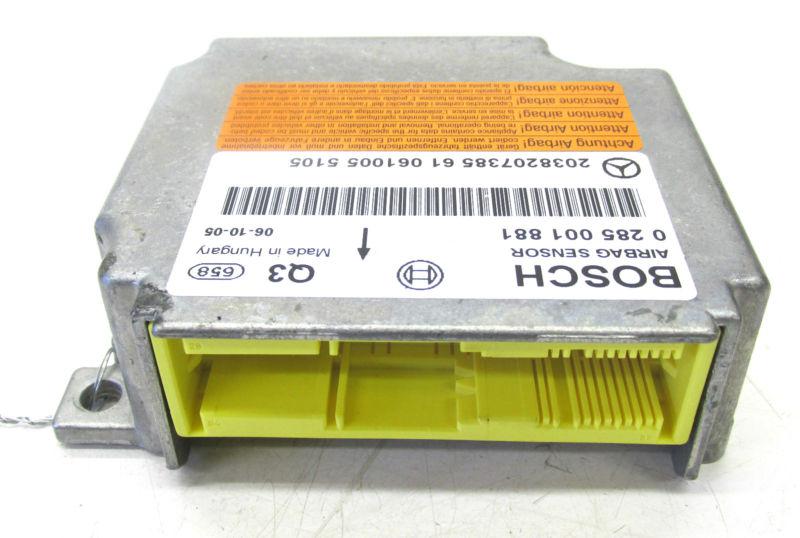 2005-2007 mercedes benz c230 w203 oem airbag air bag sensor computer module 