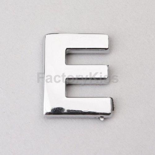 Gau new chrome letter alphabets 3d car badge sticker decal emblem trunk side e