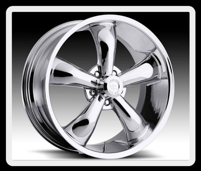 18" x 8.5" vision 142 legend 5 5x4.5 mustang demon chrome wheels rims free lugs