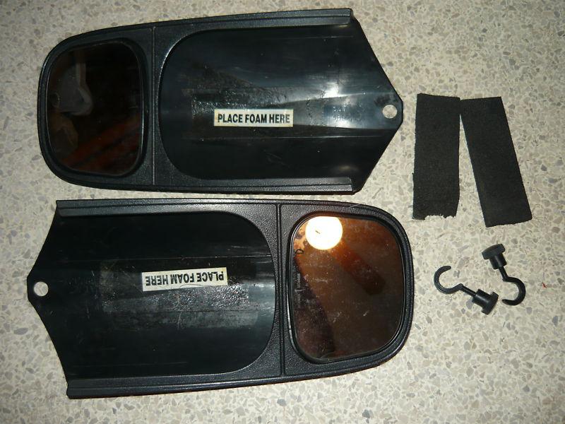 1986-1993 dodge pickup van pair cipa 10000 slip on towing mirrors extentions