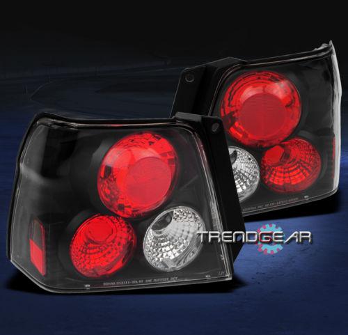 95-99 toyota tercel altezza tail brake lights lamp jdm black 96 97 98 dx std ce