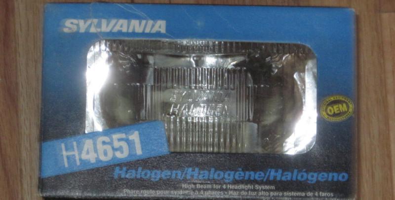 Sylvania  h4651  halogen headlamp high beam  for 4 headlight system