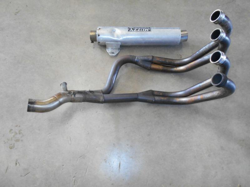 Kawasaki zx1000 1000 zx-10 ninja muzzy exhaust system muffler 1989 88 89 1990