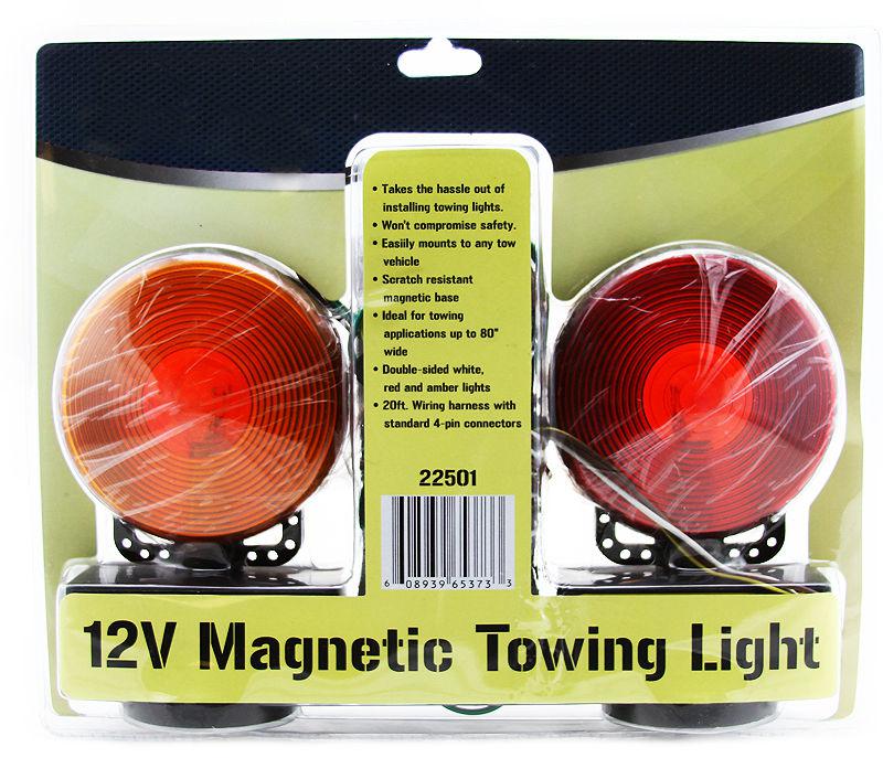 3 in 1 12v magnetic towing lights kit for trailer rv truck boat or car new