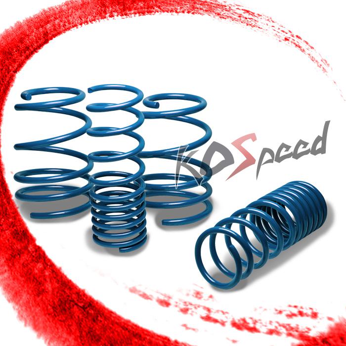 1.3" drop coil suspension lowering spring 10-13 hd ex/lx/sx koup 2.0/2.4l blue