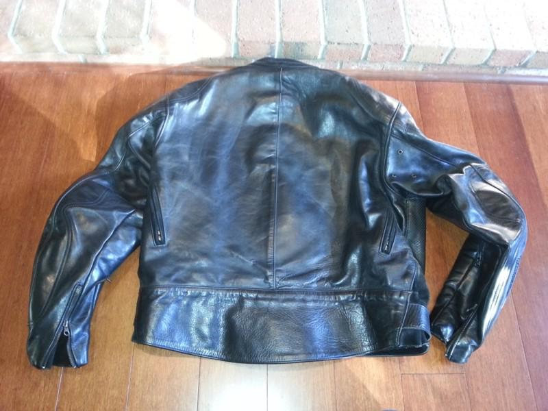 Find Vanson Cobra Mark 2 Motorcycle Sport Bike Black Leather Jacket ...