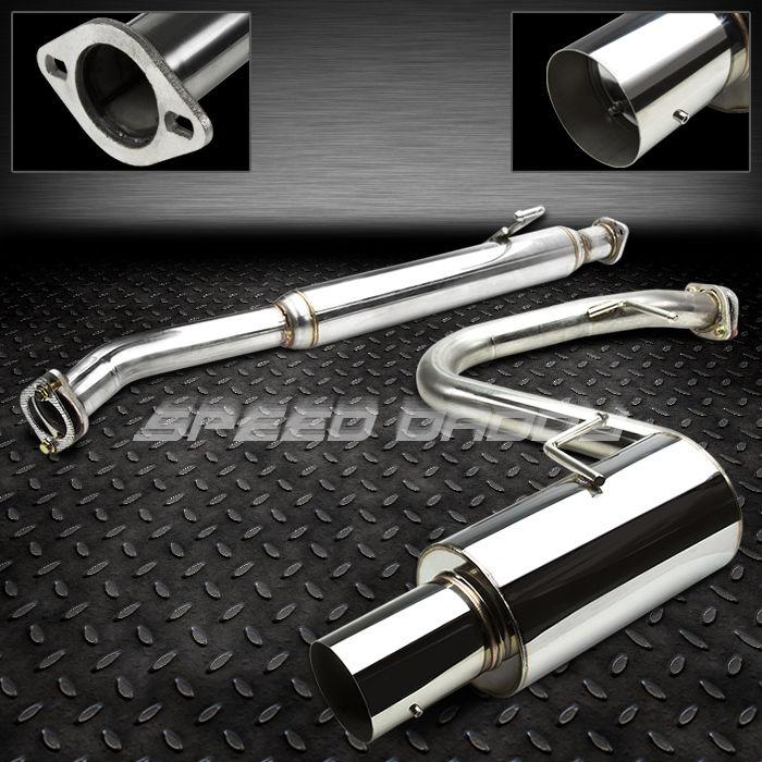 4" muffler tip stainless catback cat back exhaust system 04-10 scion tc 2az-fe