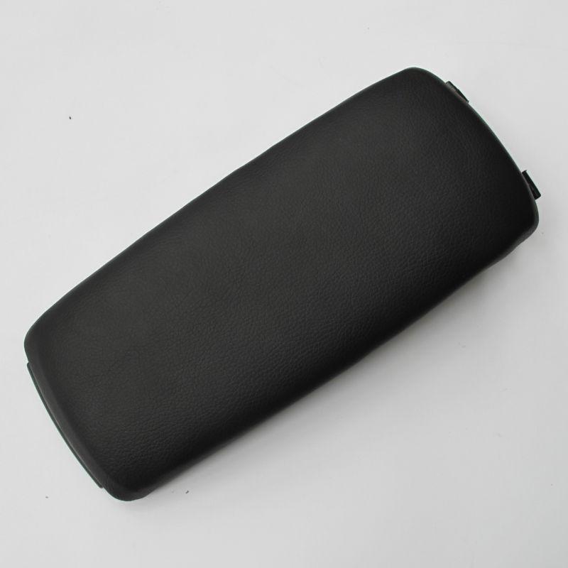 Leather armrest console lid cover for audi a6 c5 a4 b6 s4 black