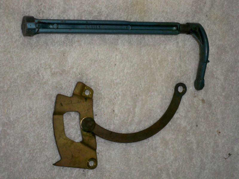 1953 - 54 evinrude 15 hp super fastwin outboard motor throttle rod and arm omc!!