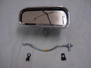 1969-1982 corvette lh out side door handle with rod, upper and lower clip