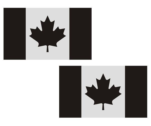 Canada subdued flag decal set 4"x2.4" canadian tactical military sticker u5ab