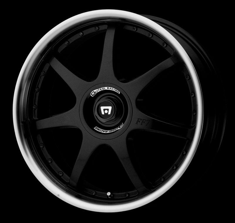 18" x 7.5" motegi racing mr237 black wheels rims 4x100 4x114.3 4 lug 18 inch