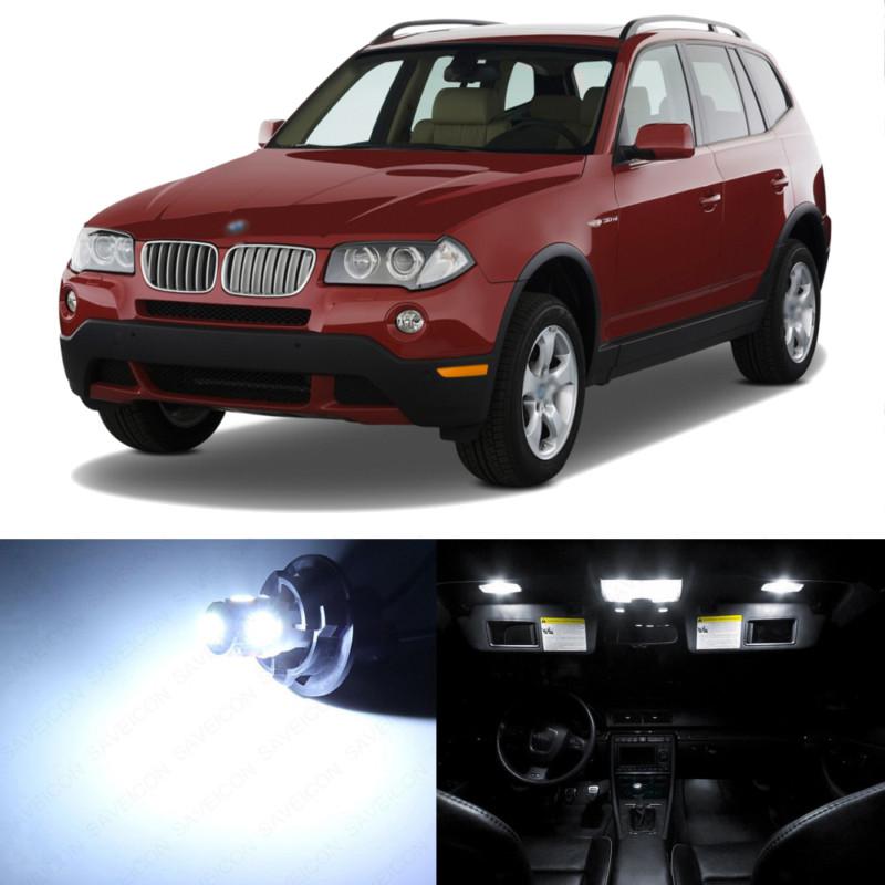 13 x error free white led interior light package for 2004-2010 bmw x3 series e83