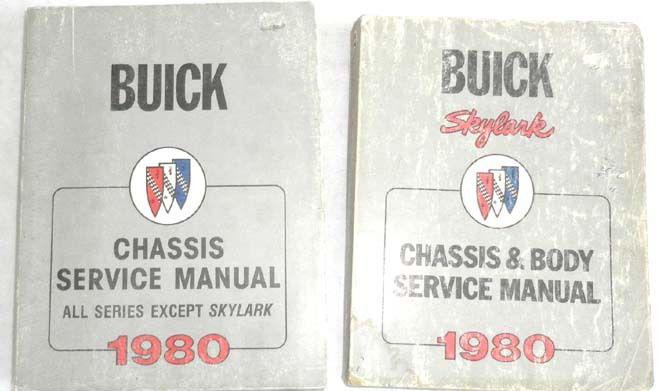 1980 buick service repair manual set  all models original 