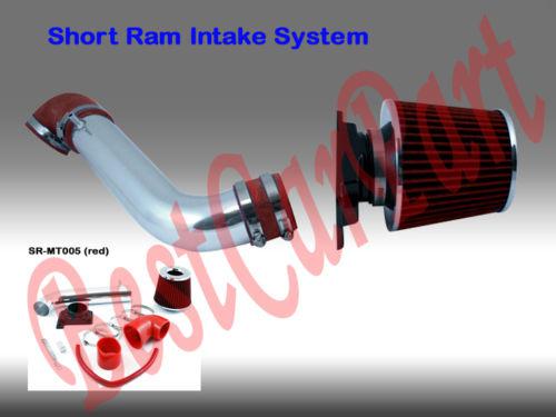 Bcp red 00-05 mitsubishi eclipse 2.4 l4/3.0 v6 air intake induction kit + filter