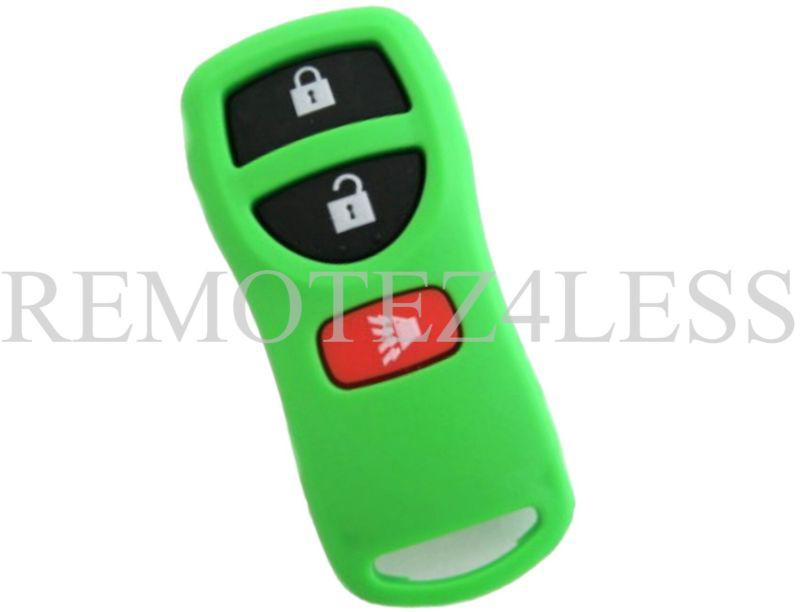 New green nissan infiniti keyless entry remote key fob clicker + free program