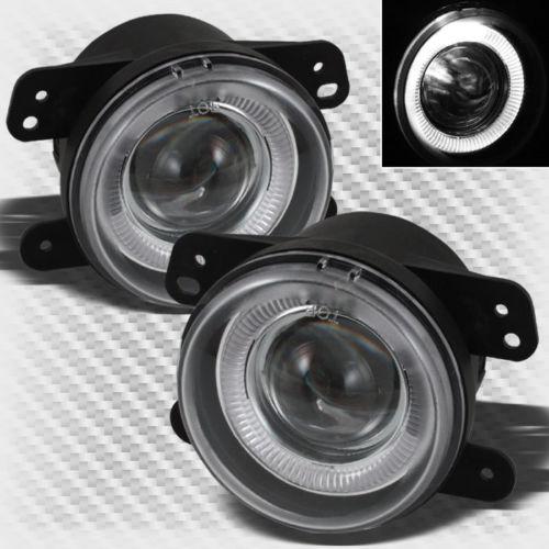 05-08 dodge magnum halo projector fog lights lamp+switch+bulbs+harness pair set