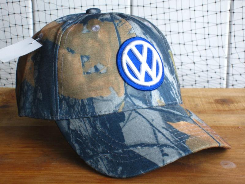 New nwt volkswagen logo camouflage baseball golf fishing hat cap automobile car