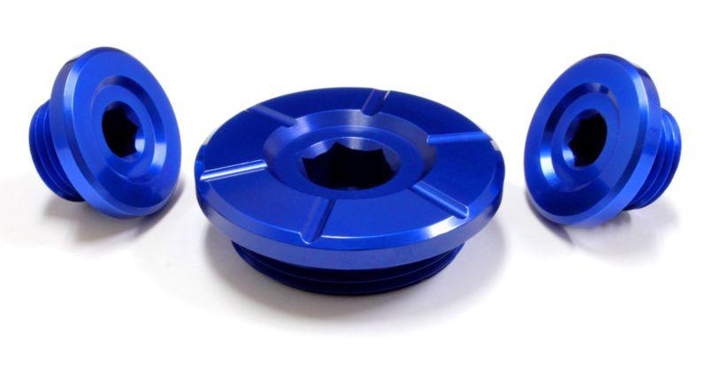 Honda engine plugs caps crf250r crf250x trx300 - blue