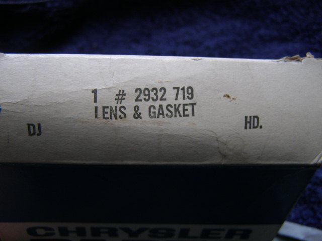 Nos mopar 1969 newport lh rev lens 