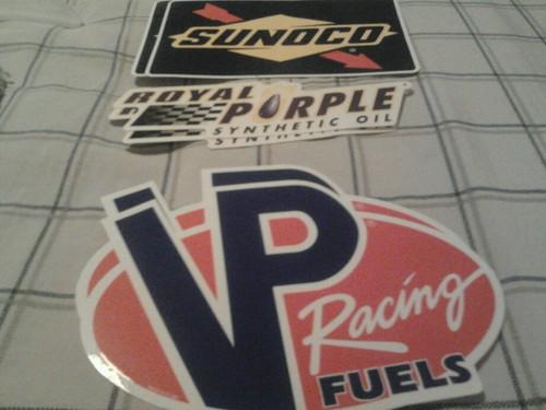 Racing sponser stickers