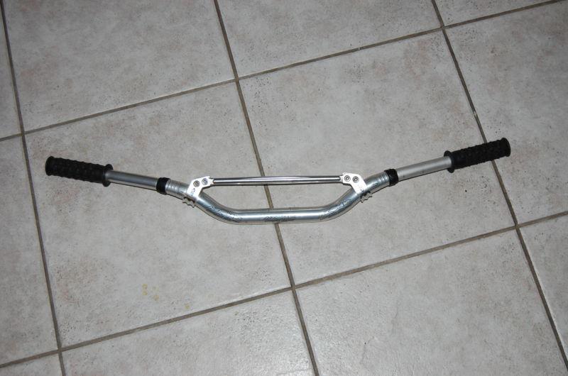 Azonic yfz polished aluminum handlebars 1 1/8" with bar pad