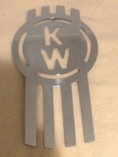 Kenworth trucker truck grill emblem large chrome rat rod