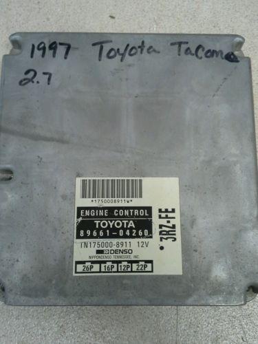 1997 98 toyota tacoma 2.7l ecu 89661-04371 engine computer control module 3rz-fe