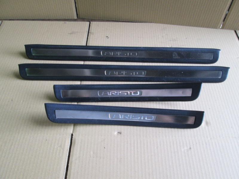 [j52t] jdm:toyota:aristo:jzs161:oem scuff plate x4set