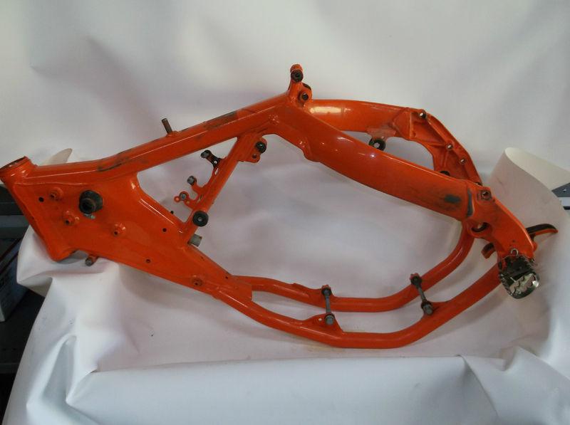 2010 ktm 250sxf frame nice!!! orange sub frame swingarm 250 sxf 250sx-f 250 sx-f