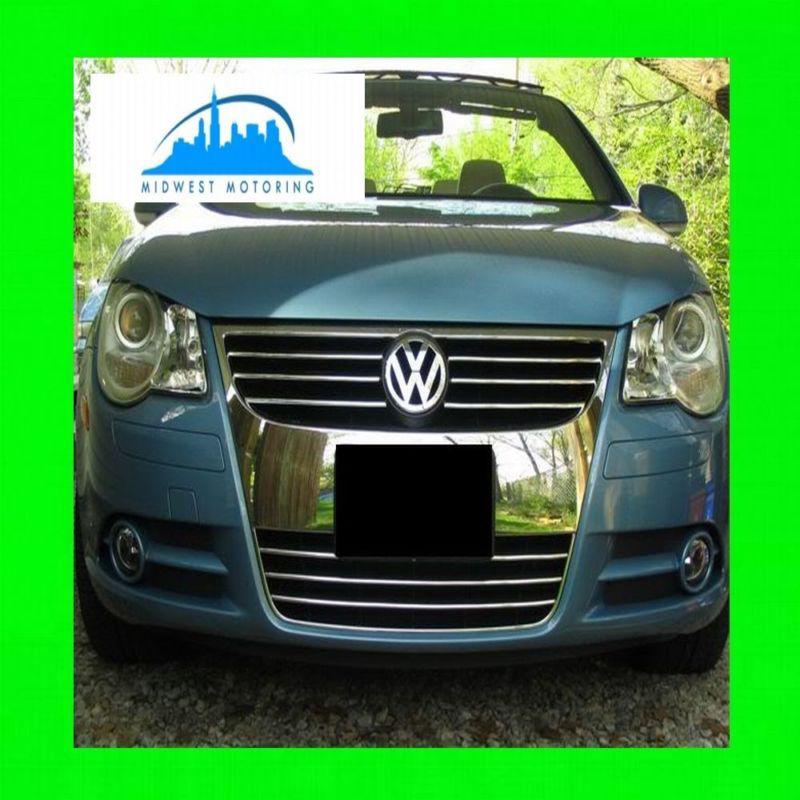 2007-2013 vw volkswagen eos chrome trim for grille grille w/5yr warranty