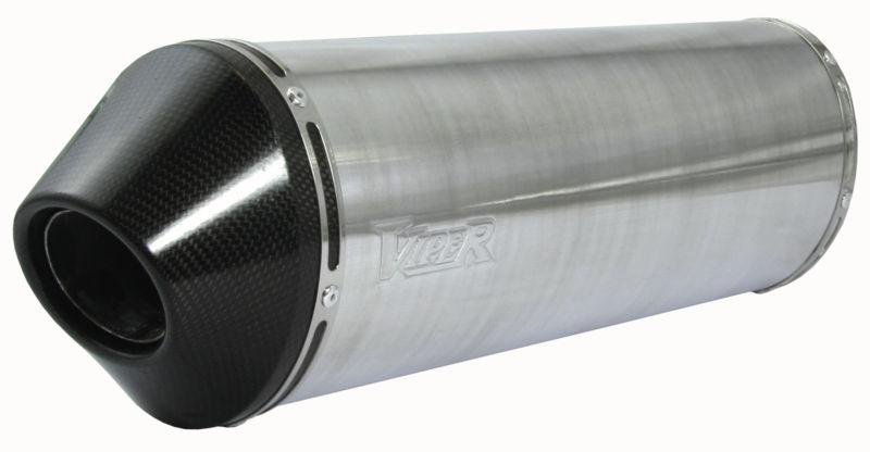 Viper honda vfr400 nc30 89-93 aluminum stubby carbon end 39cm slip-on exhaust